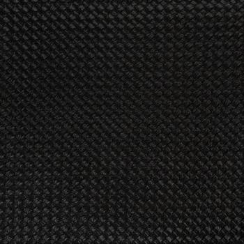 50x70 cm Zuschnitt Kunstleder Schwarz Korbgeflecht Optik